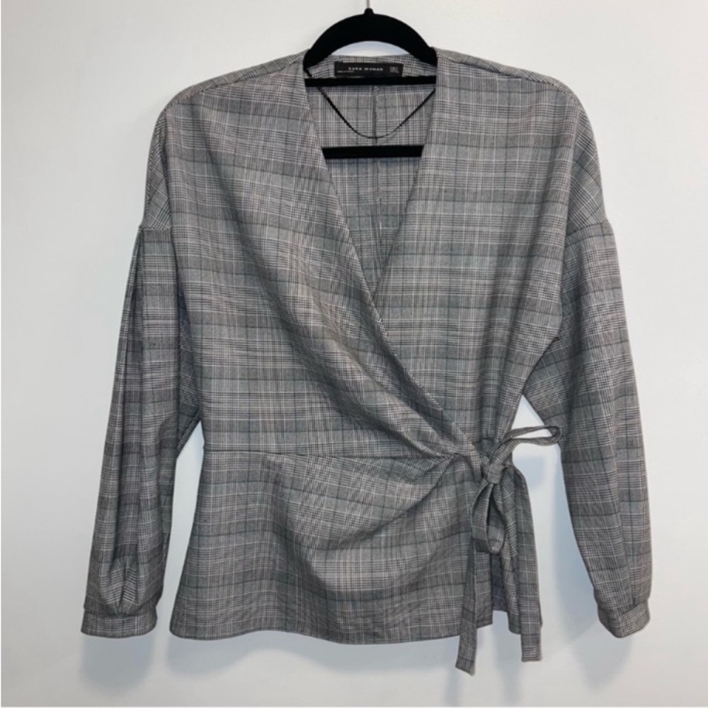 Zara wrap blouse
